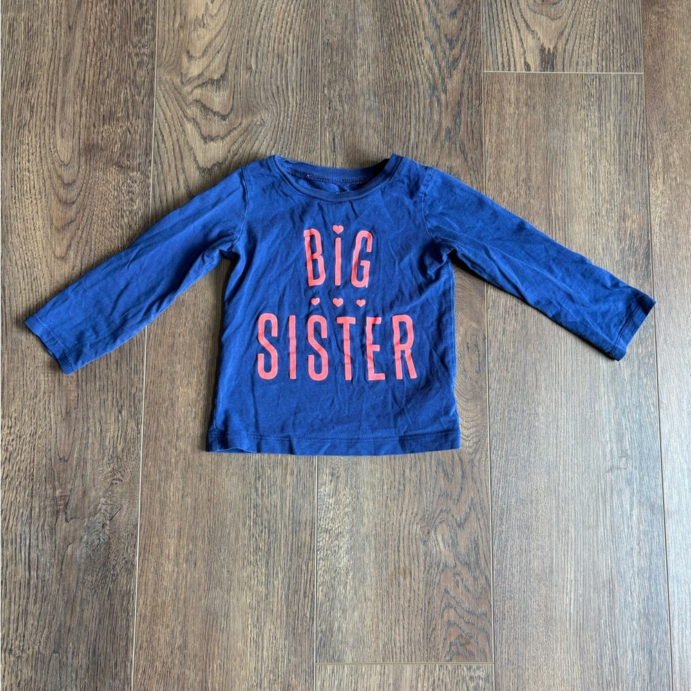 Carter's Toddler Girl ‘Big Sister’ Long Sleeve Tee